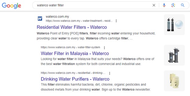 Indented SERP Results