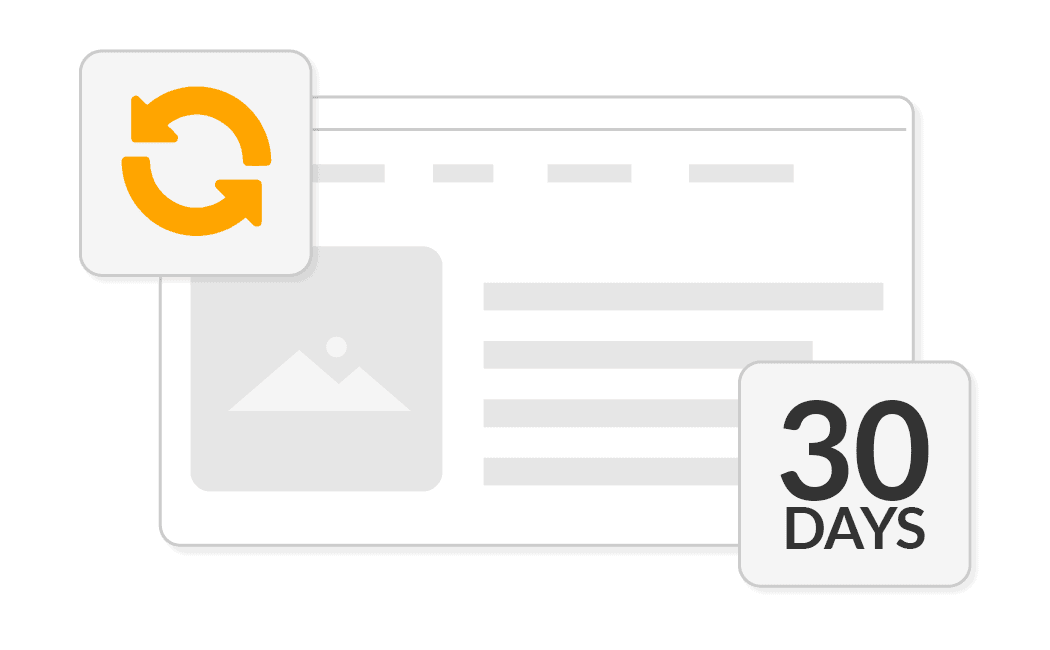 Free 30 days backup for web hosting
