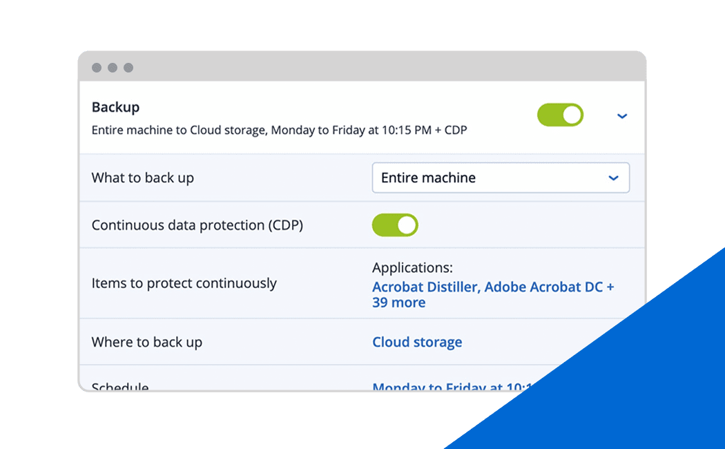 Acronis VPS Backup